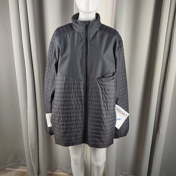 WearGuard Exclusively Aramark Women's Gray Quilted Soft Shell Jacket Size Large - Picture 7 of 16